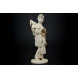 19th Cent. Japanese "Mother and Child" sculpture in ivory (with a missing mark) - with EU CITES