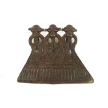 West African Senufo bronze "soothsayer" pendant || WEST- AFRIKA tribale bronzen pendatief van de