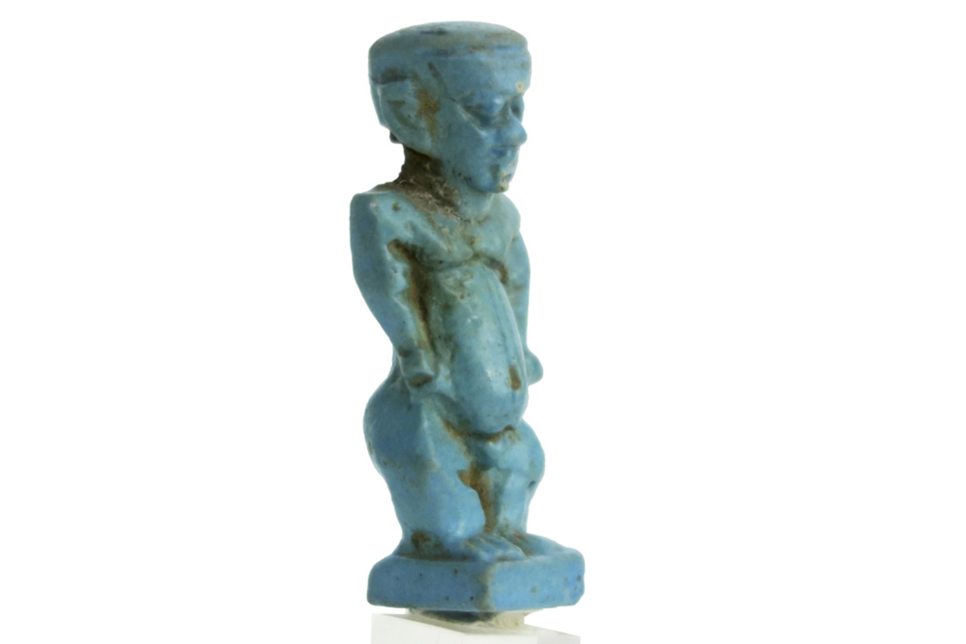 Ancient Egyptian 26th till 30th Dynasty "Ptah Patek" sculpture in ceramic || OUDE EGYPTE - 26ste tot - Image 2 of 4
