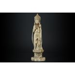 antique Japanese "Quan Yin" sculpture in ivory - with EU CITES certification || Antieke Japanse