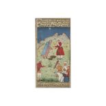 Persian painting with an animated scene from the Koran || Perzische schildering met een geanimeerd