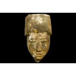 4th Cent. BC till 3th Cent. AC Ancient Egyptian Greco-Roman period sarcophagus mask in wood with