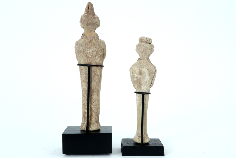 two ca 2000 BC Mid Esatern earthenware idols || MIDDEN OOSTEN - ca 2100 tot 1700 BC twee idolen in - Image 3 of 4