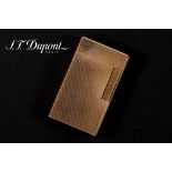 vintage S.T. Dupont marked lighter || Vintage aansteker met kast in vermeil, gemerkt S.T. Dupont