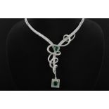 wonderful necklace with a refined design with a snake shape that encompasses the end of the