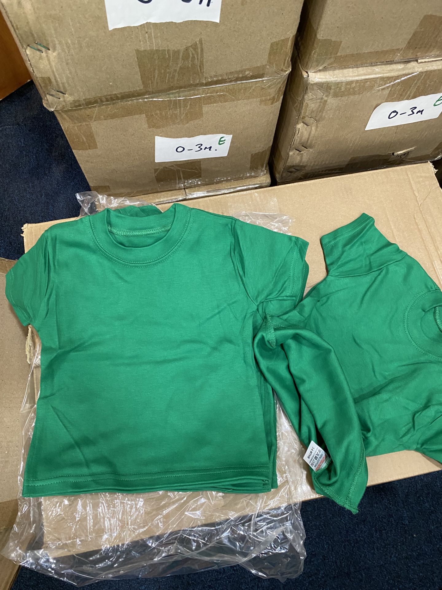 X50 GREEN BABY TSHIRTS - 1-2 YEARS - 100% COTTON - RRP £200