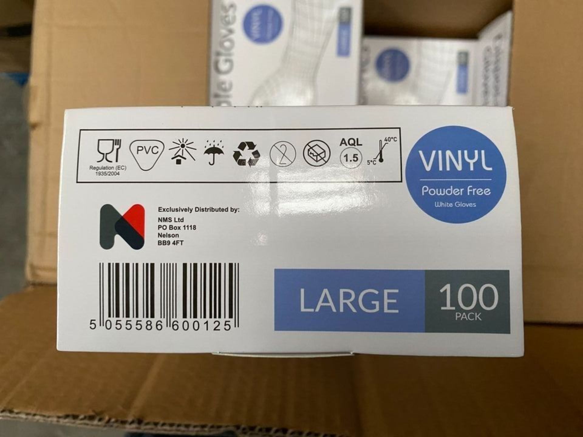 X40 BOXES OF 100 VINYL POWDER FREE LARGE DISPOSABLE WHITE GLOVES RRP £240 - Image 2 of 4