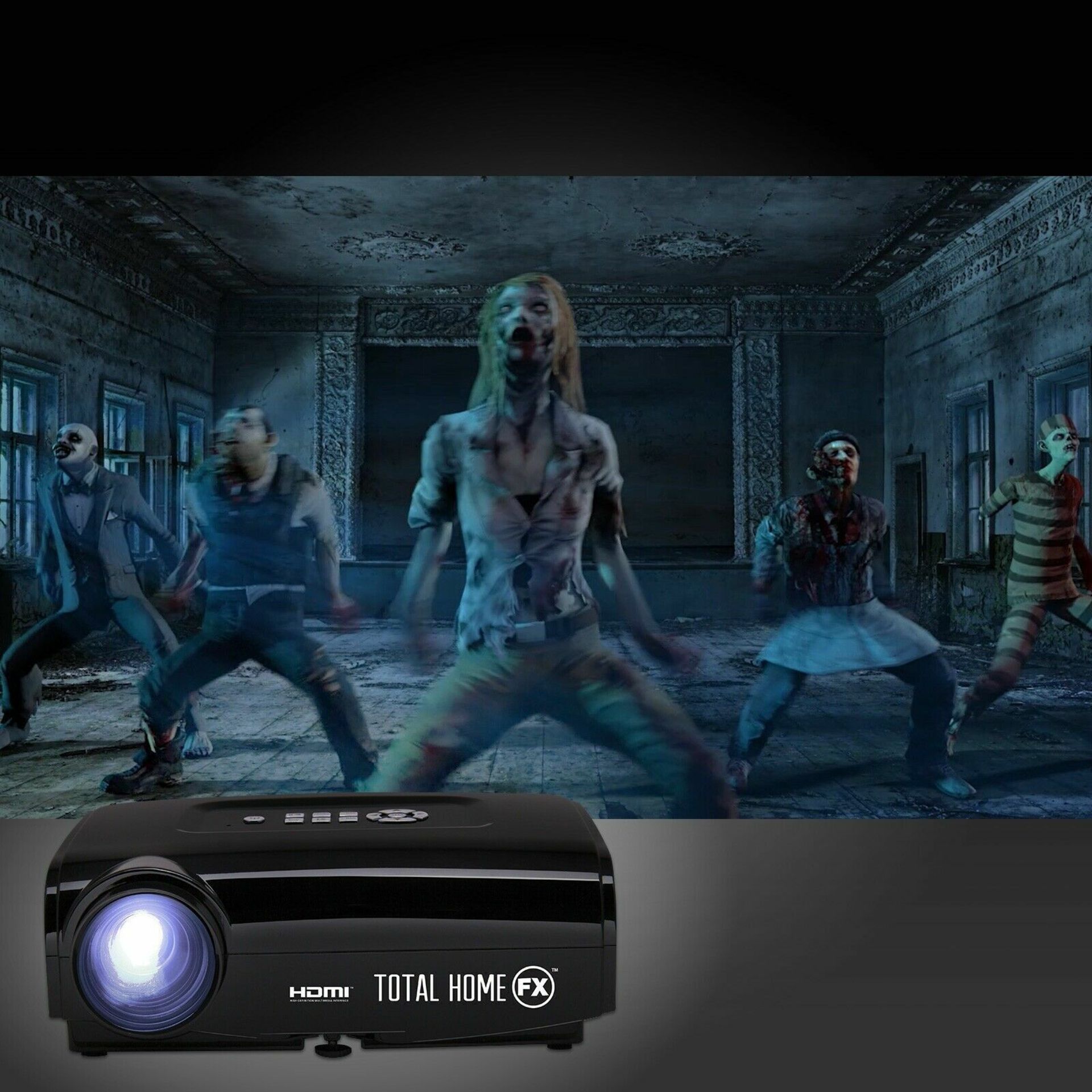 Total Home FX USB HDMI Projector 800 Series Halloween Christmas Window Display - Image 9 of 12