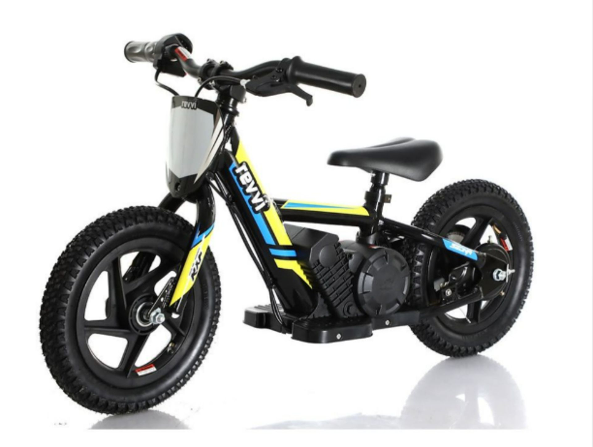 BRAND NEW Revvi 12" Electric Kids Balance Bike - Yellow - Image 3 of 9