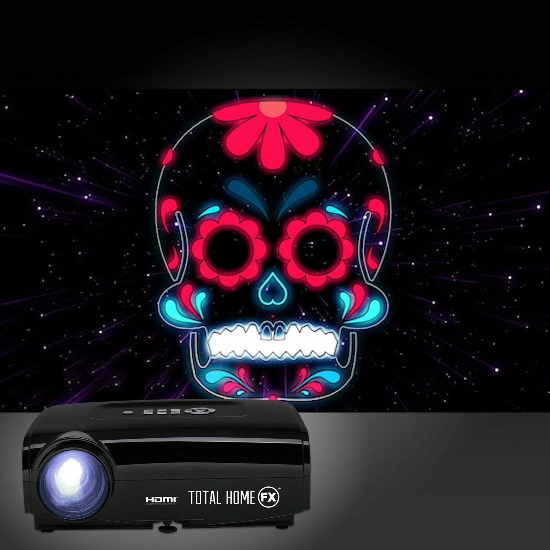 Total Home FX USB HDMI Projector 800 Series Halloween Christmas Window Display - Image 7 of 12