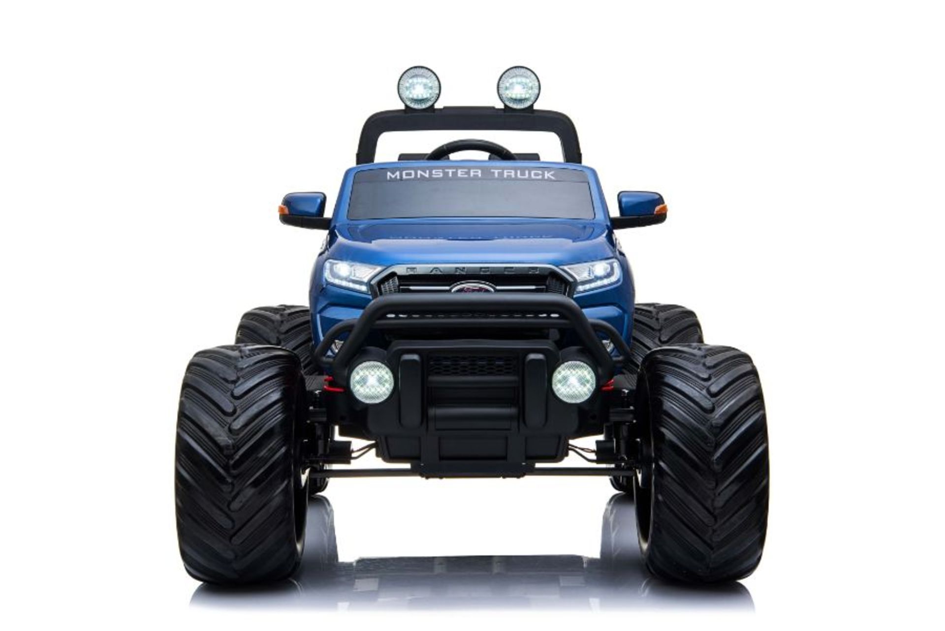 Ride On Fully Licenced Ford Ranger Monster Truck 12v with Parental Remote Control - Blue - Image 8 of 8