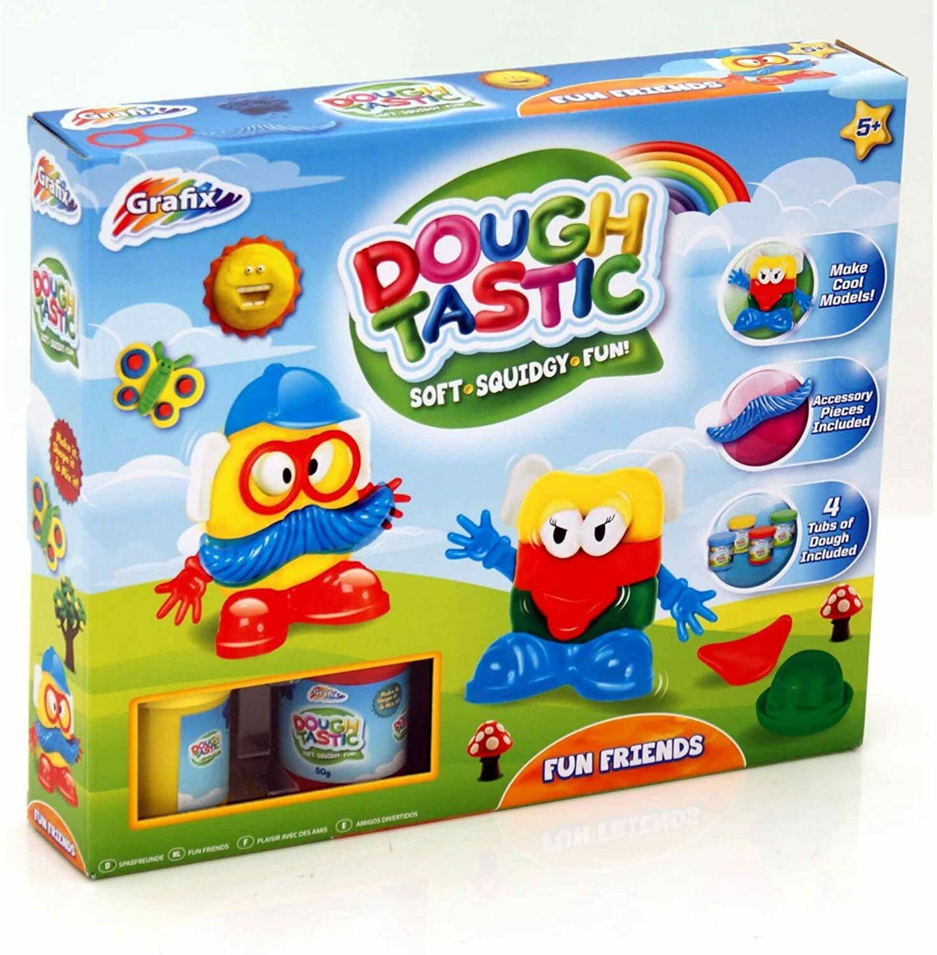 6 X NEW KIDS FRIENDS PLAY MODELLING DOUGH MOULDING SET