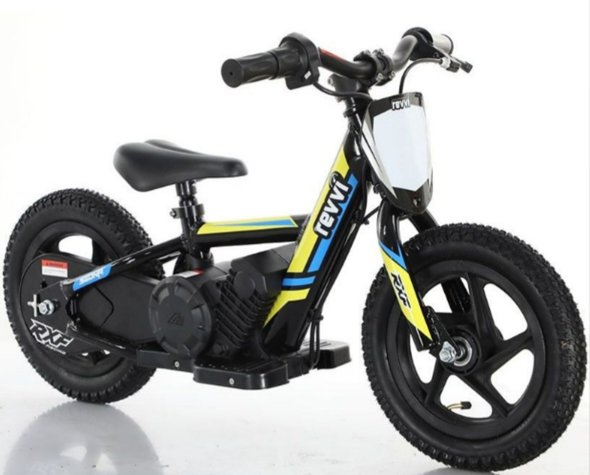 BRAND NEW Revvi 12" Electric Kids Balance Bike - Yellow - Image 2 of 9