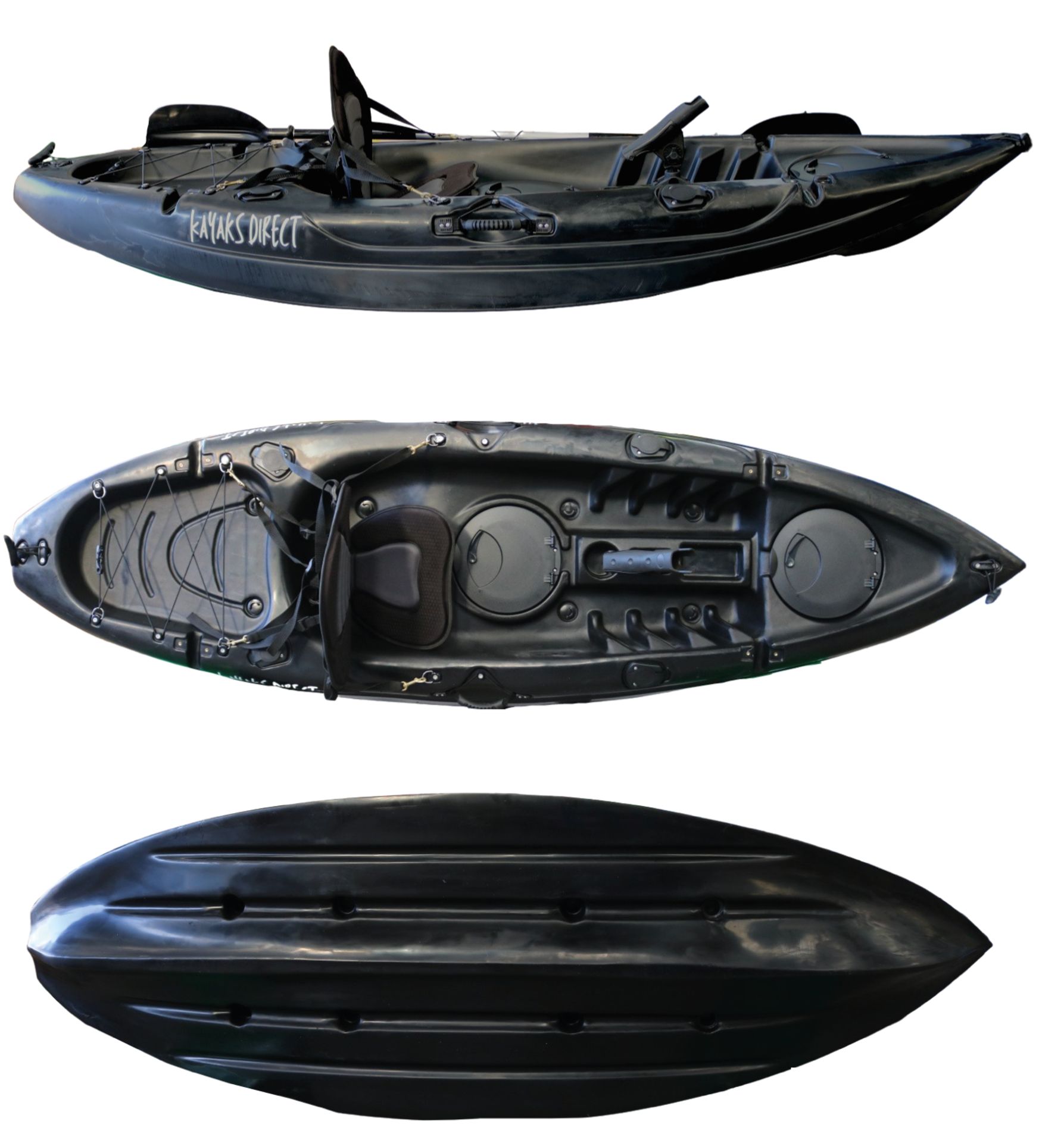 SINGLE RANGER KAYAK – JET BLACK