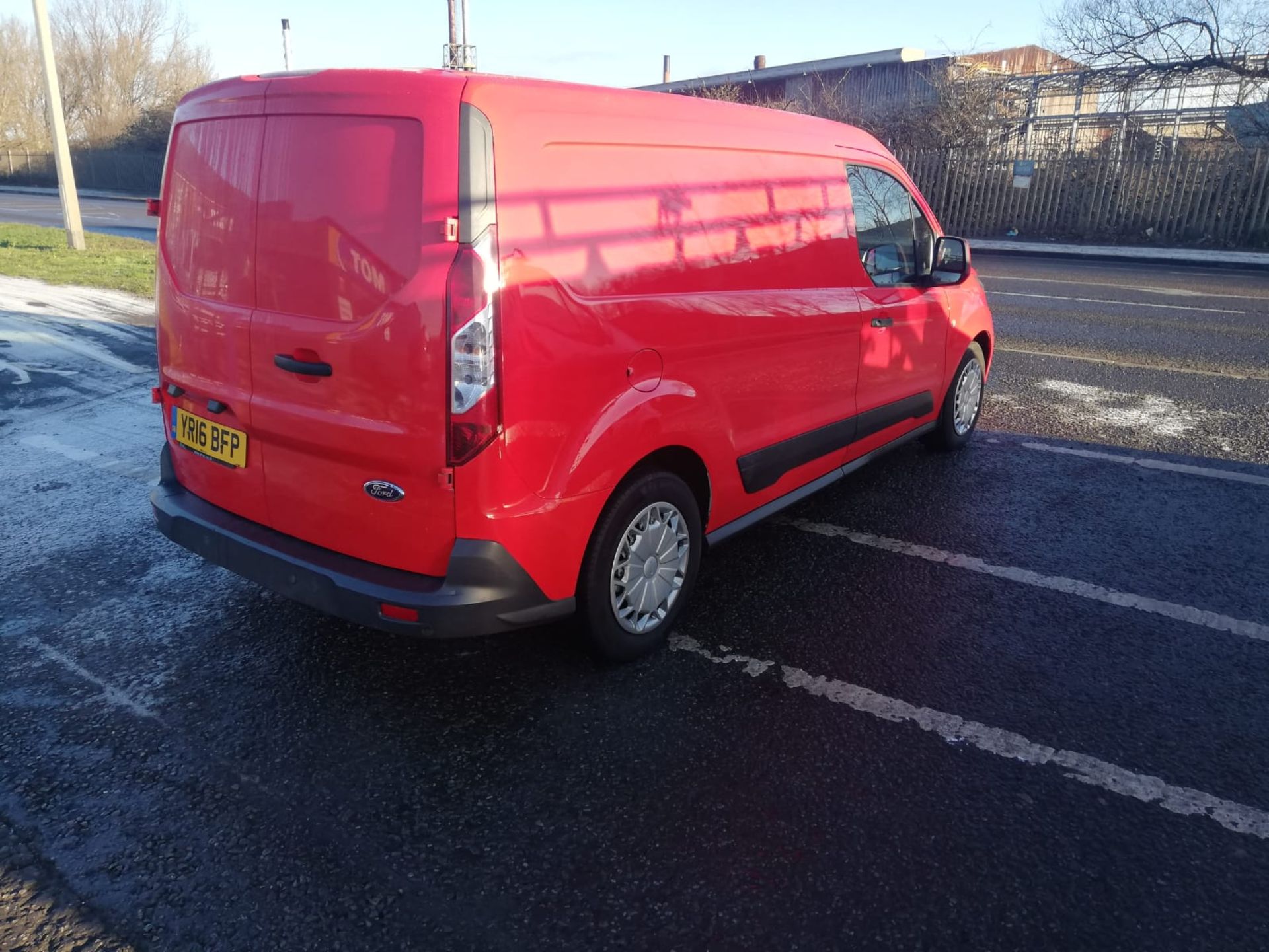 2016 16 ford Transit connect Lwb Red Panel van - Full service history - air con - YR16 BFP - Image 7 of 10