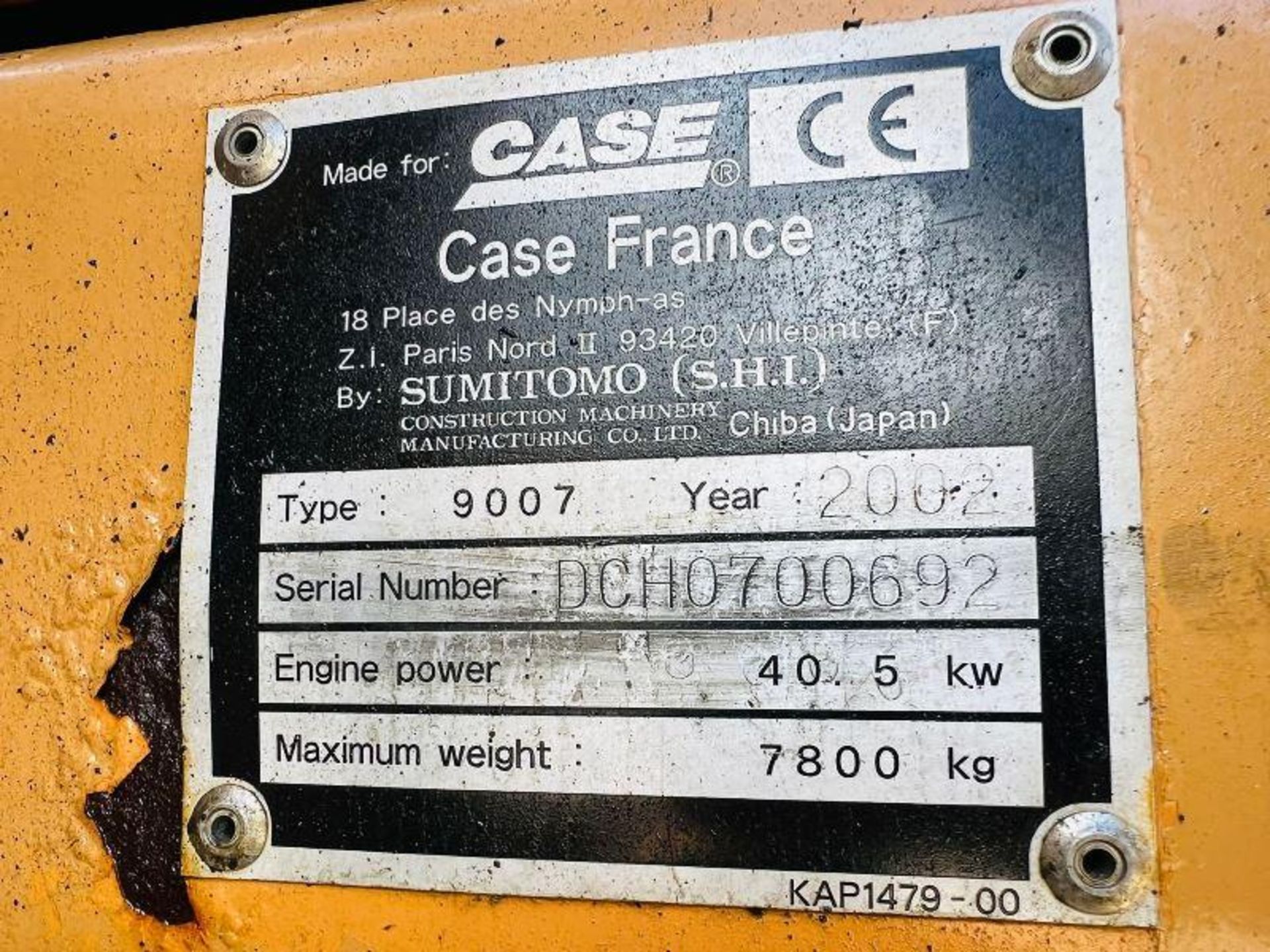 CASE 9007 TRACKED EXCAVATOR C/W RUBBER TRACKS AND QUICK HITCH - Bild 10 aus 18