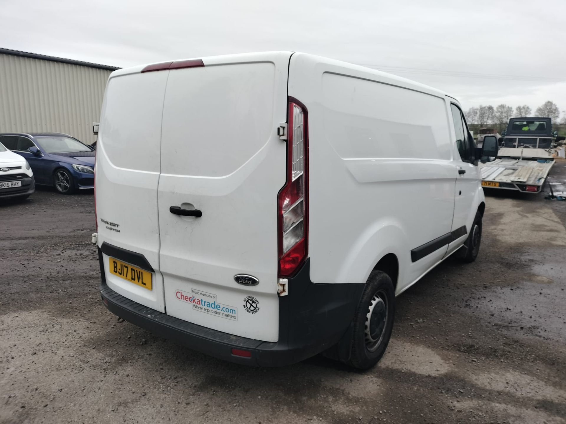 2017 17 FORD TRANSIT CUSTOM PANEL VAN - 98K MILES - EURO 6 - PLY LINED - BJ17 DVL - Image 7 of 8