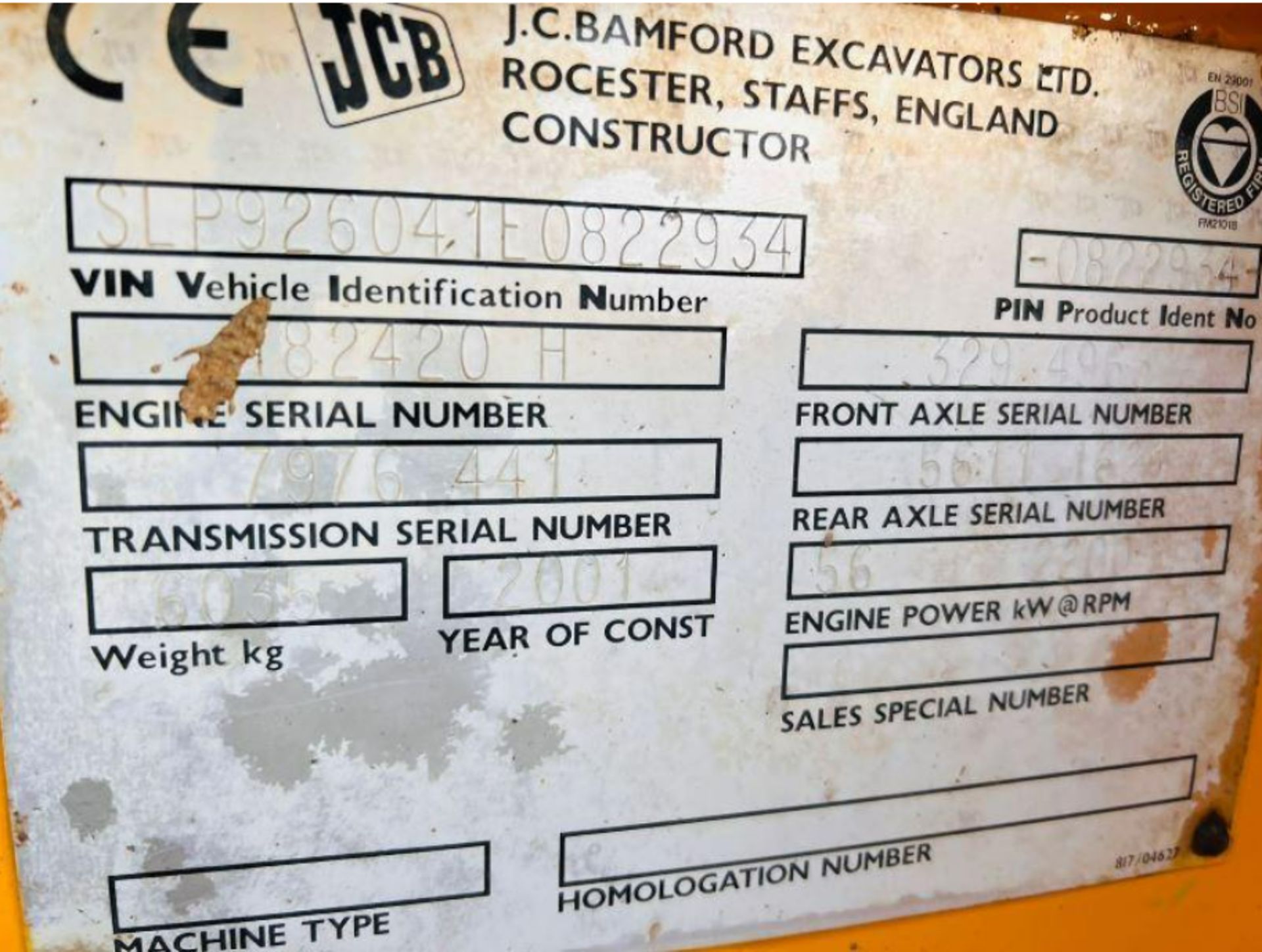 JCB 926 4WD ROUGH TERRIAN FORKLIFT C/W PALLET TINES - Bild 10 aus 11