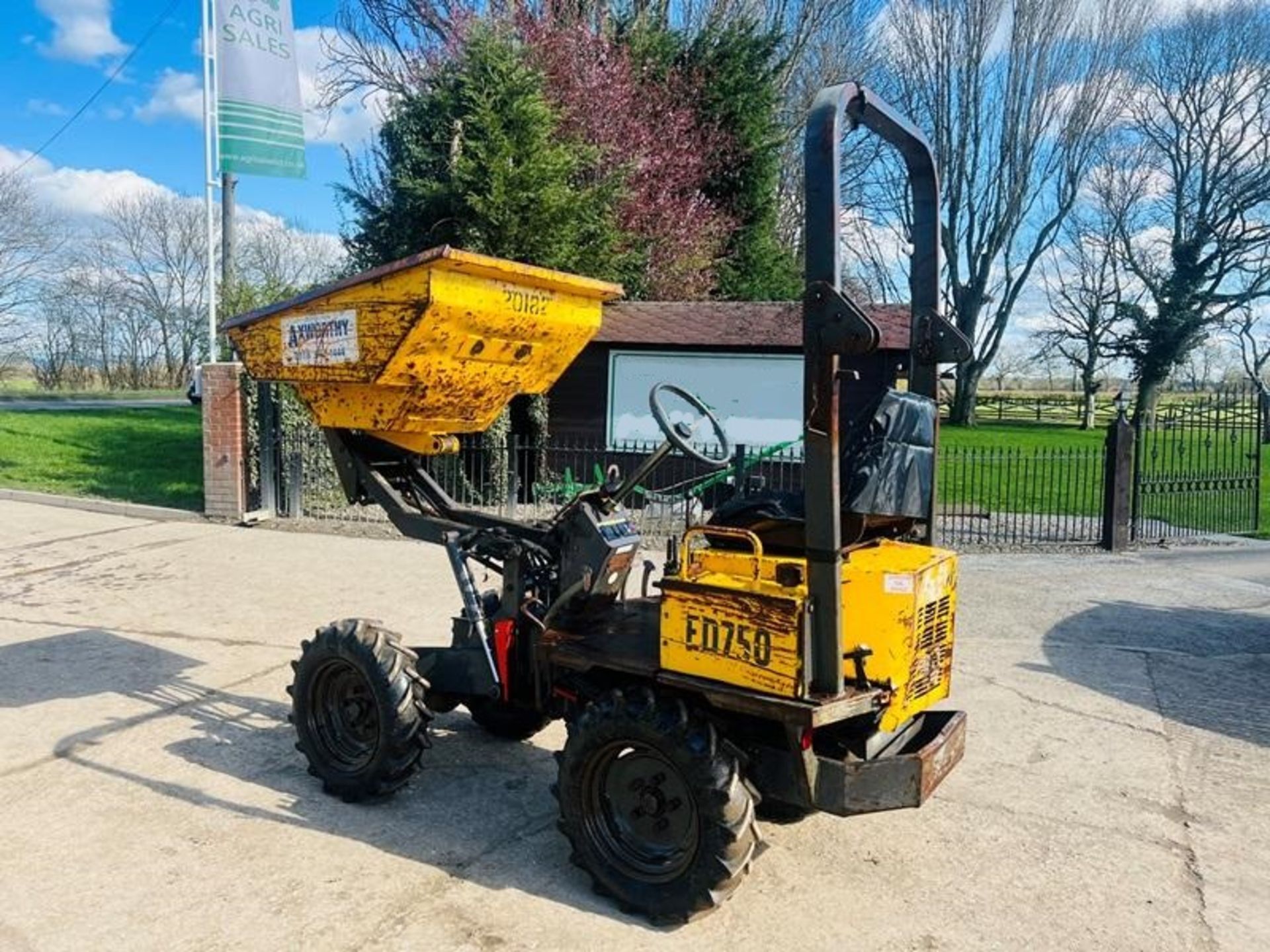 VOLVE ED750 4WD HIGH TIP DUMPER C/W ROLE FRAME - Image 4 of 16