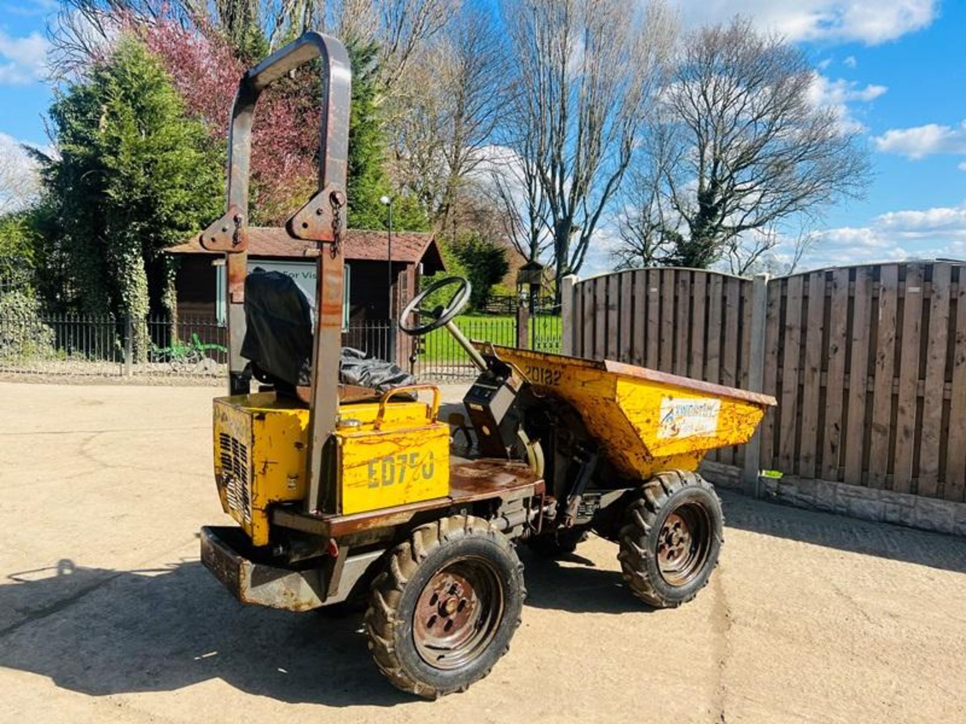 VOLVE ED750 4WD HIGH TIP DUMPER C/W ROLE FRAME - Image 8 of 16