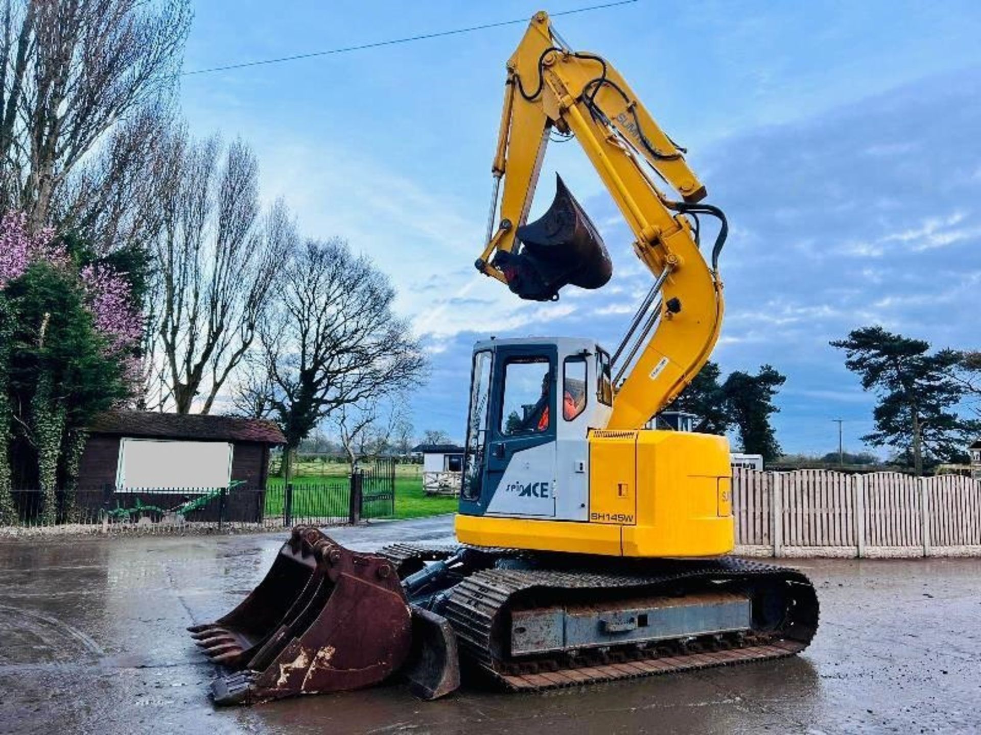 SUMIMOTO SH145W EXCAVATOR * ZERO SWING * C/W BUCKETS & QUICK HITCH - Image 18 of 19