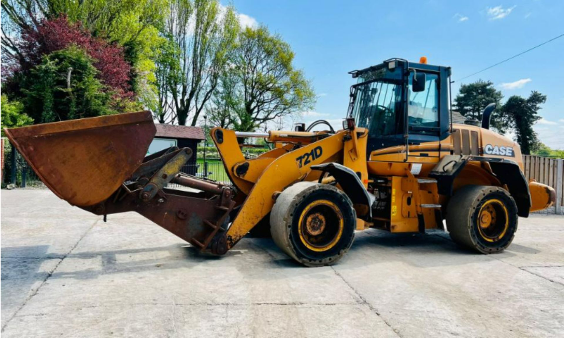 CASE 712D 4WD LOADING SHOVEL C/W BOOM EXTENDER & TIP TOE BUCKET - Bild 12 aus 19