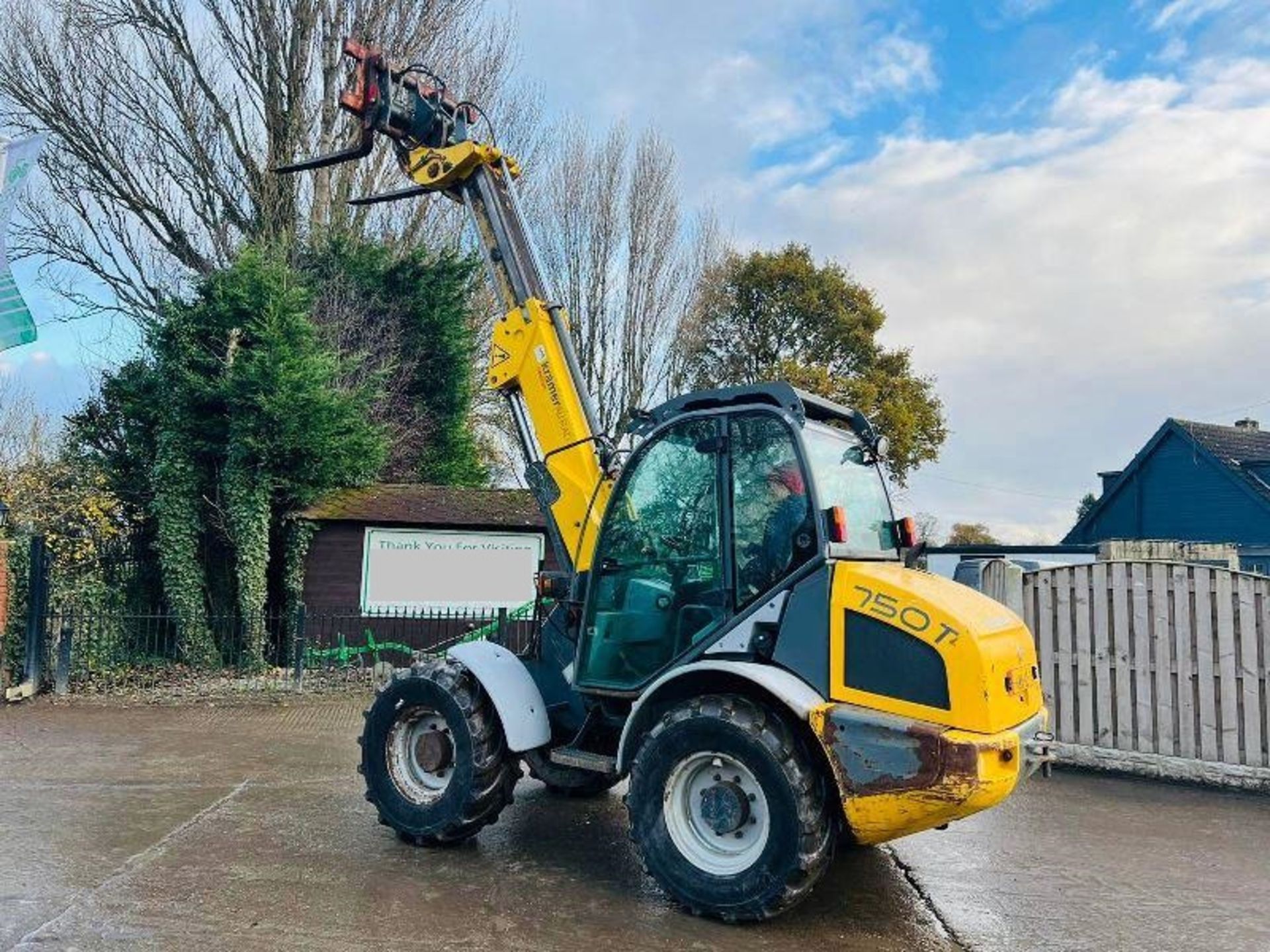 KRAMER 750T 4WD TELEHANDLER C/W QUICK HITCH & TELESCOPIC BOOM - Image 9 of 10