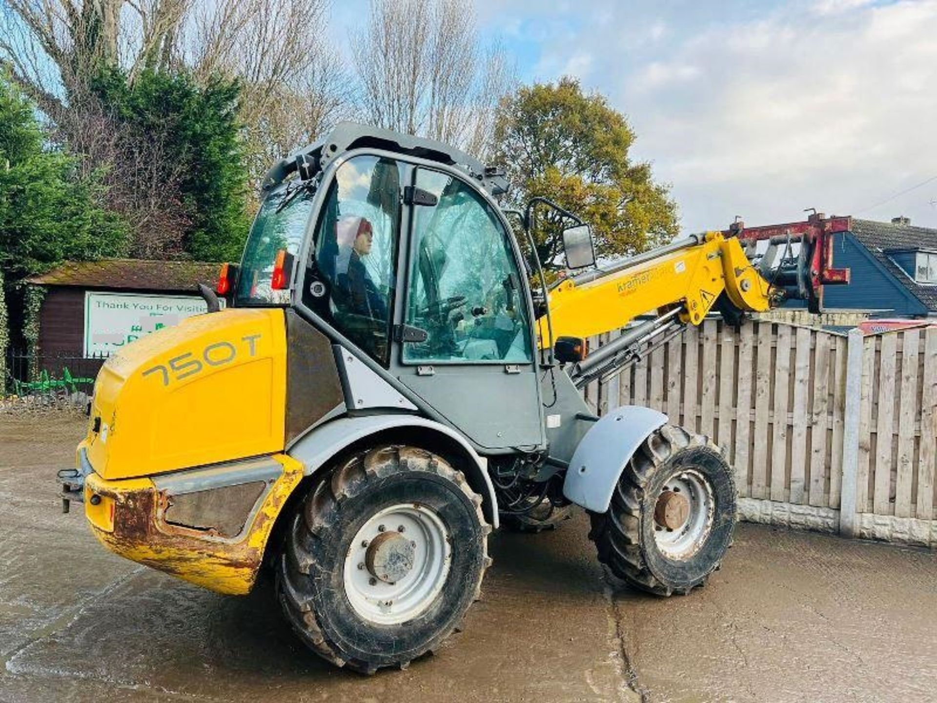 KRAMER 750T 4WD TELEHANDLER C/W QUICK HITCH & TELESCOPIC BOOM - Image 2 of 10