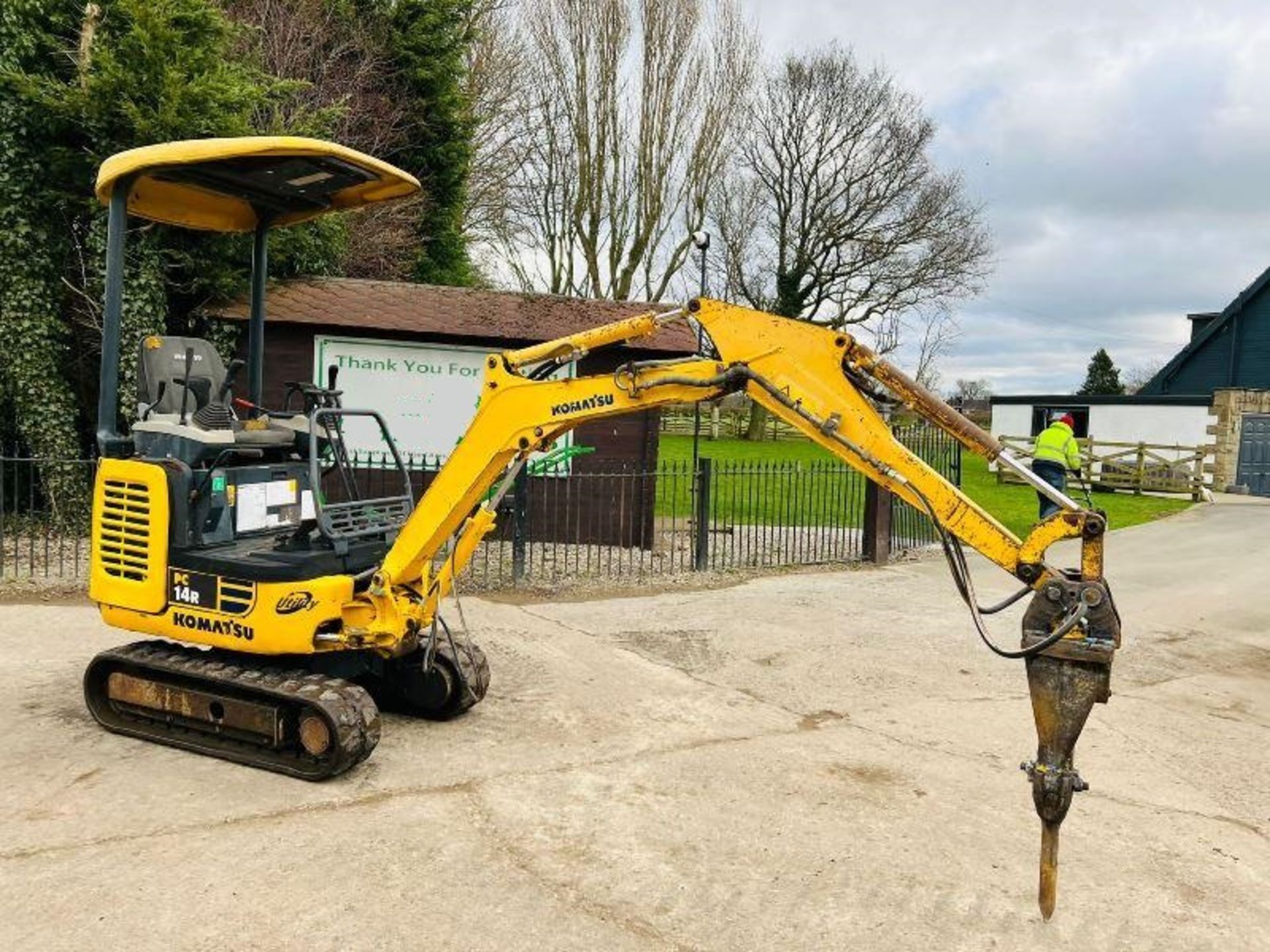 KOMATSU PC14R TRACKED EXCAVATOR C/W HYDRAULIC BREAKER - Image 5 of 8