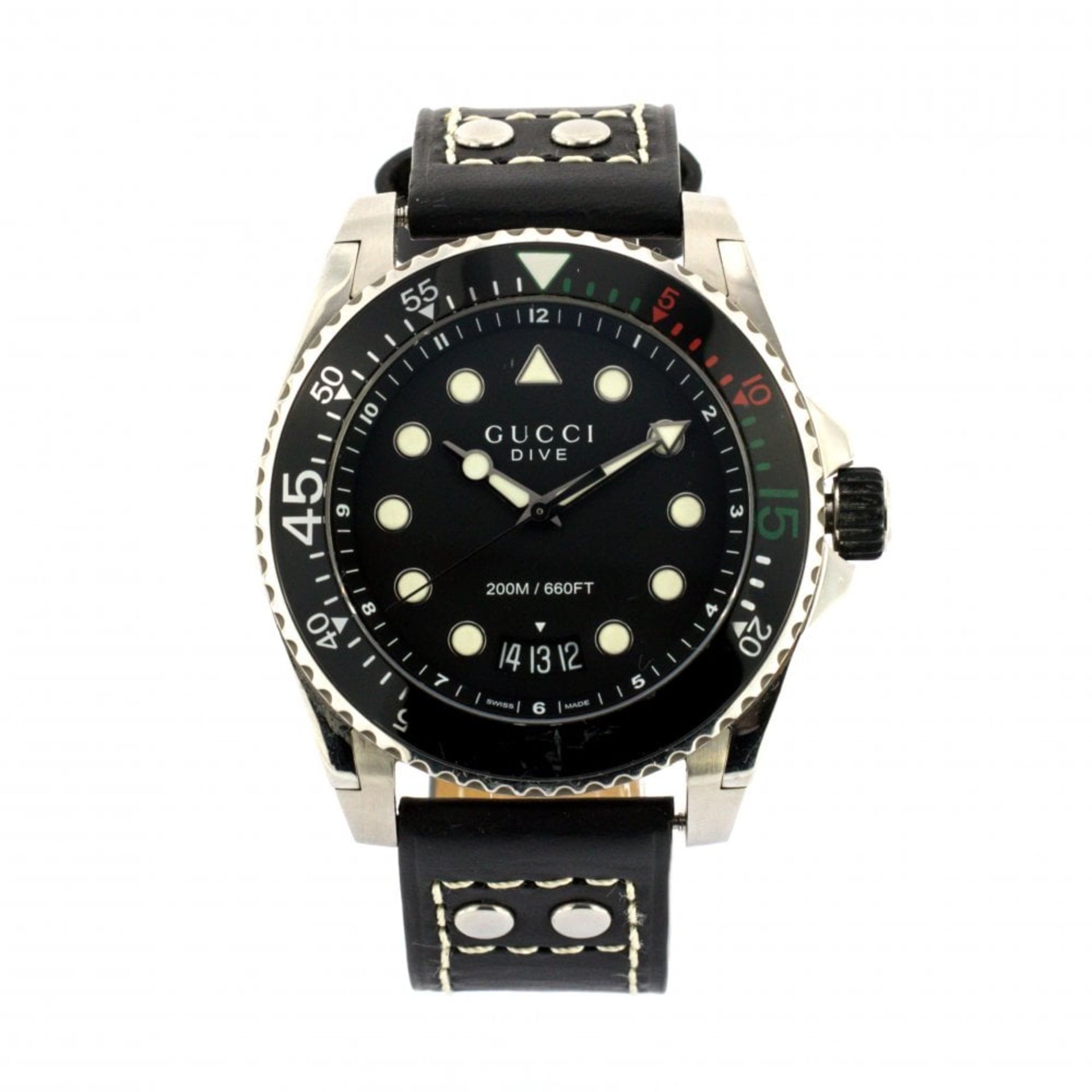 GUCCI DIVE WATCH RRP: £1,170 - REF: YA136301B - WITH ORIGINAL GUCCI BOX