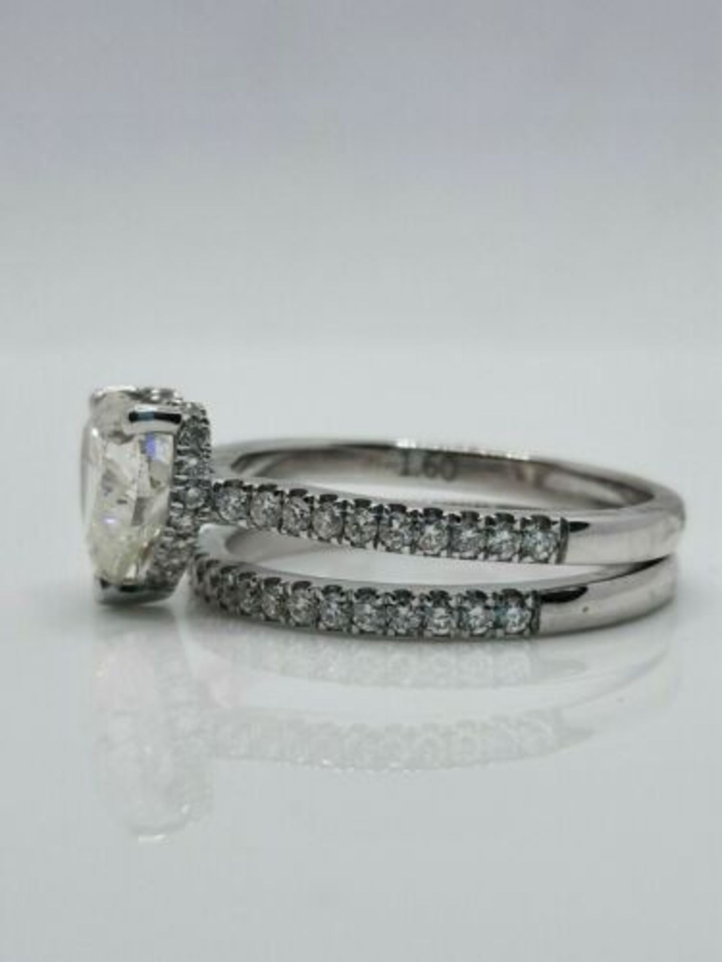 2.22CT HEART SHAPE ENGAGEMENT RING /DIAMOND WEDDING BAND (SET) - Image 5 of 5