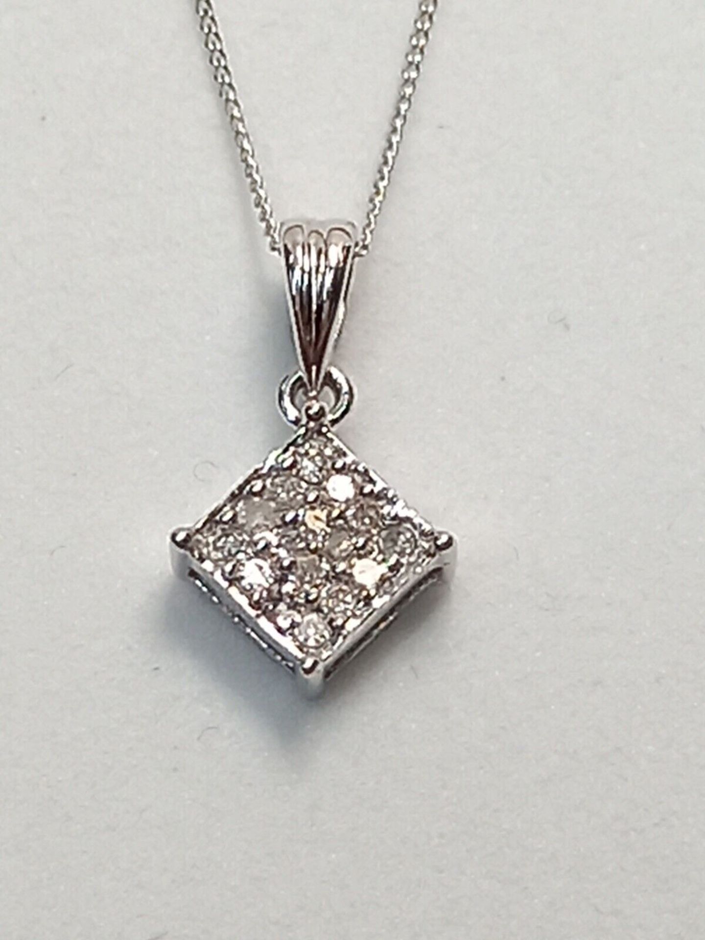 0.25 DIAMOND PENDANT/WHITE GOLD - Image 2 of 3