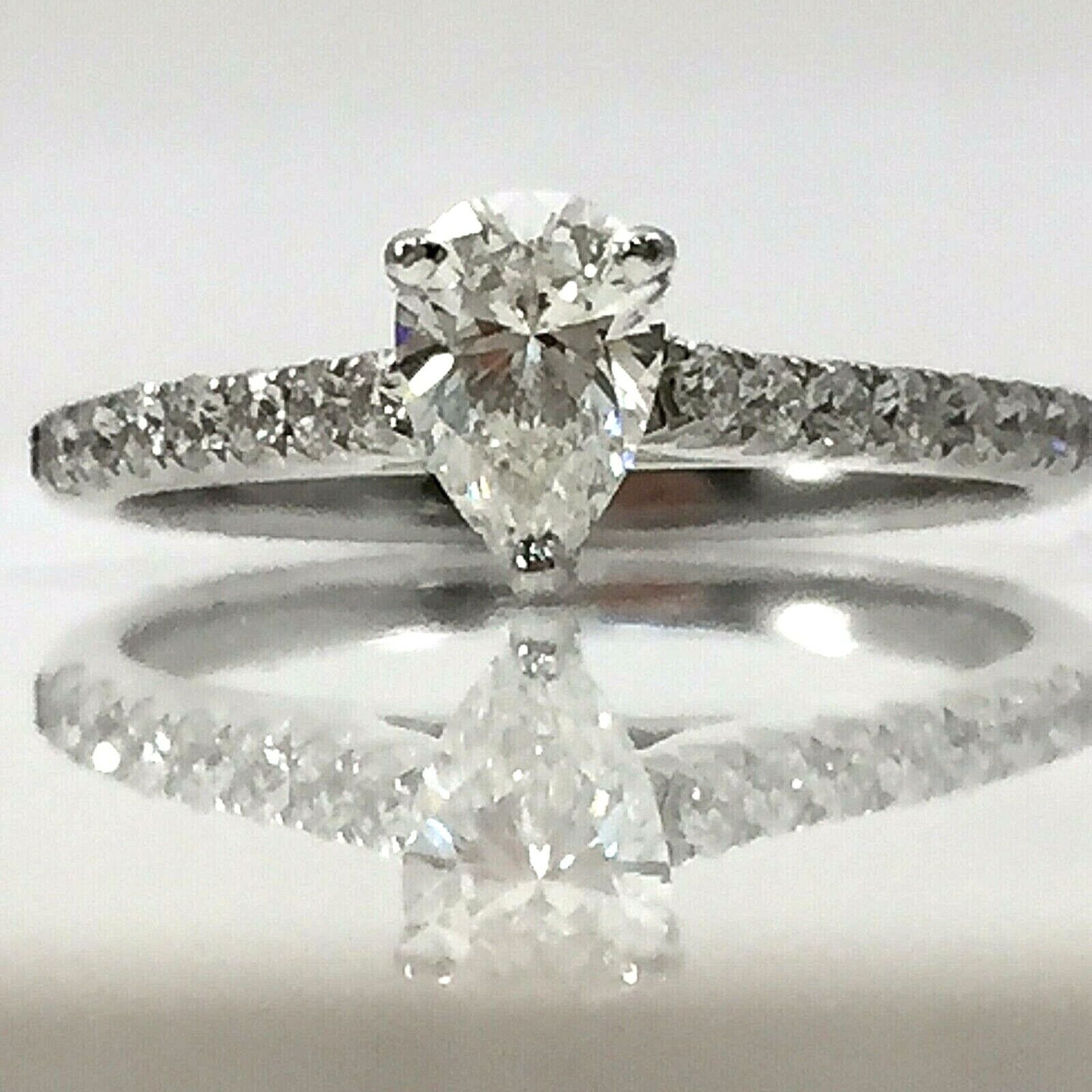 PEAR SHAPE 0.60CT DIAMOND ENGAGEMENT RING