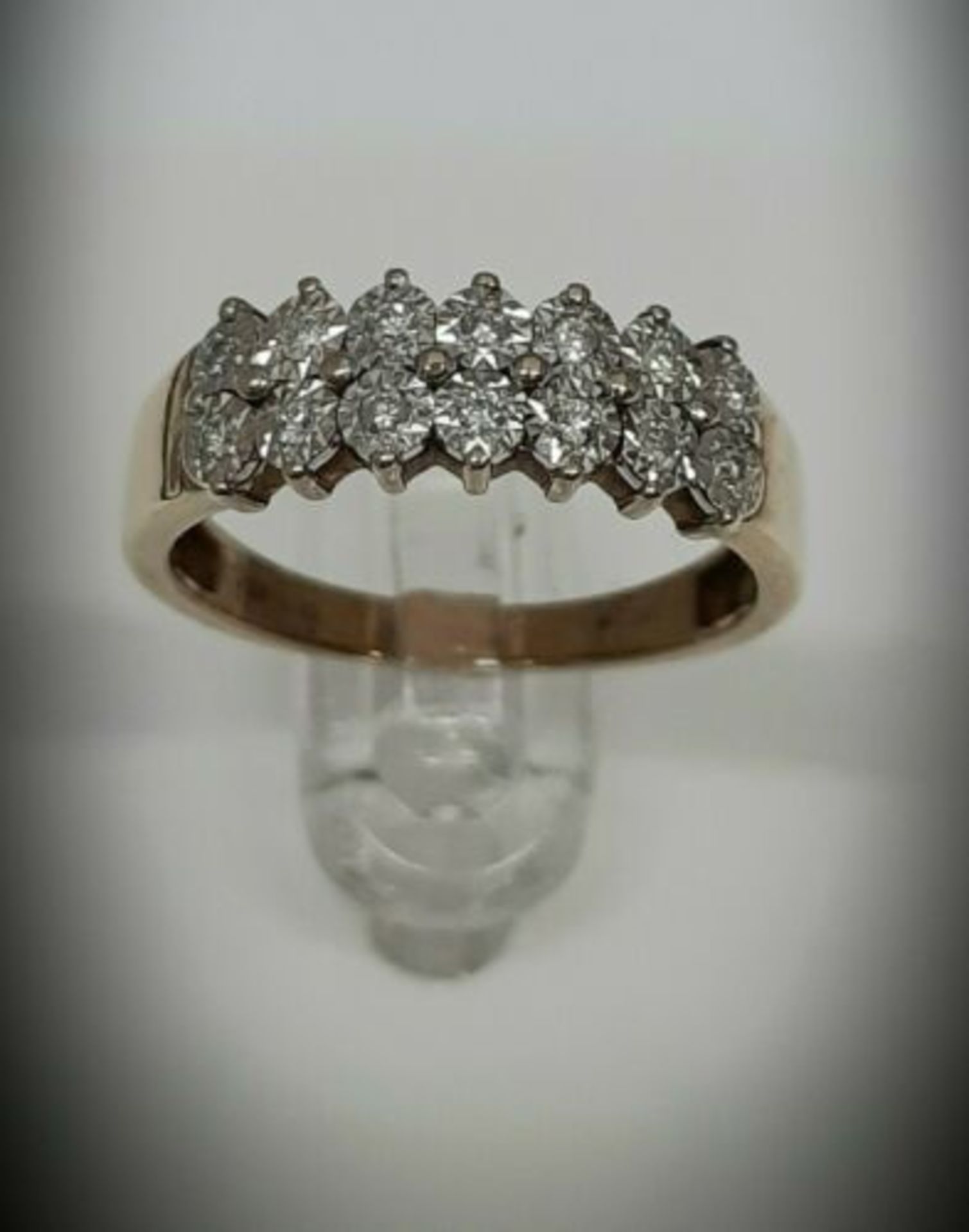 0.15CT DIAMOND WEDDING/ DRESS RING / 9K YELLOW GOLD - Image 2 of 7