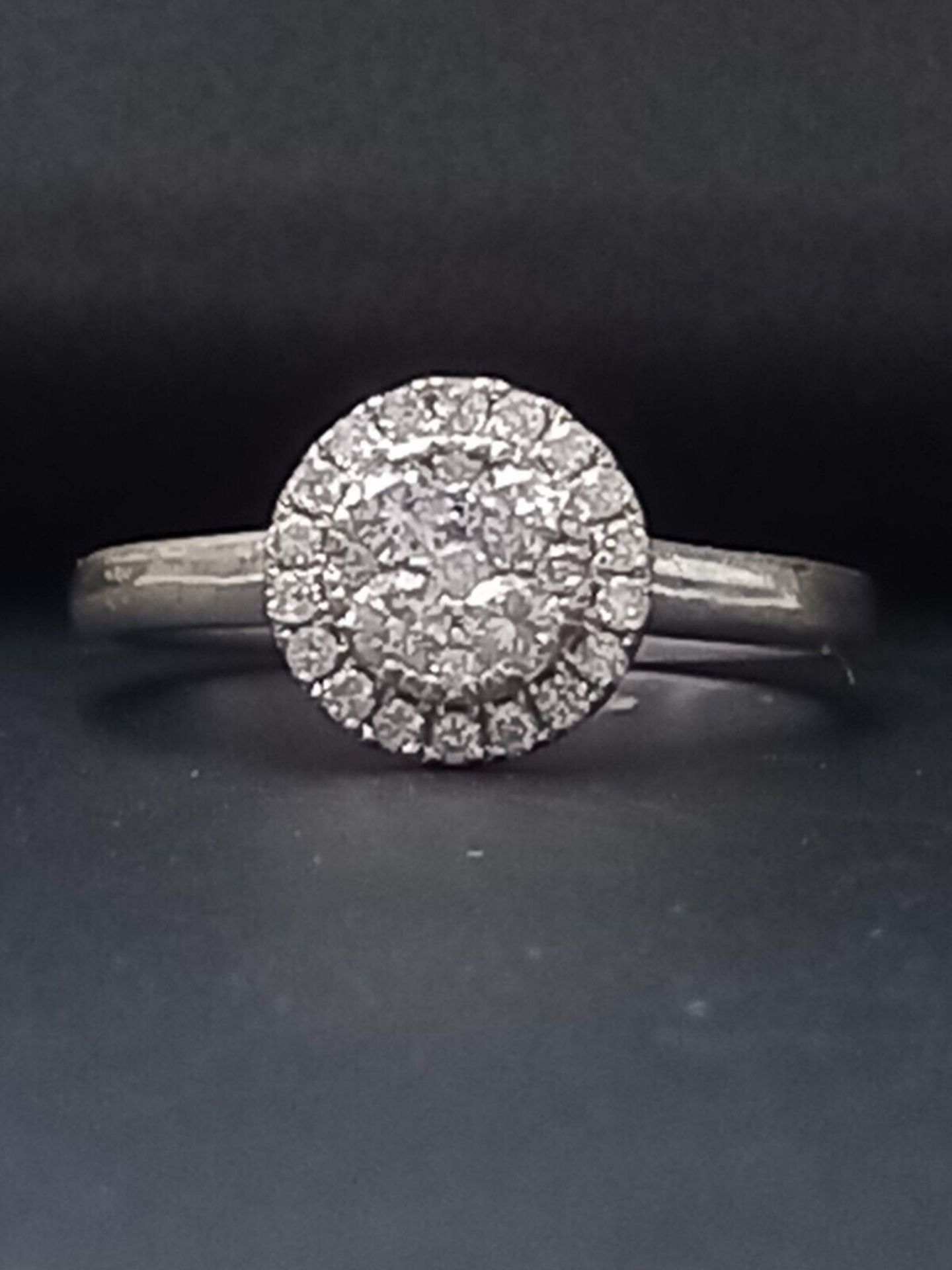 0.40 DIAMOND HALO CLUSTER ENGAGEMENT/DRESS RING - Image 3 of 4