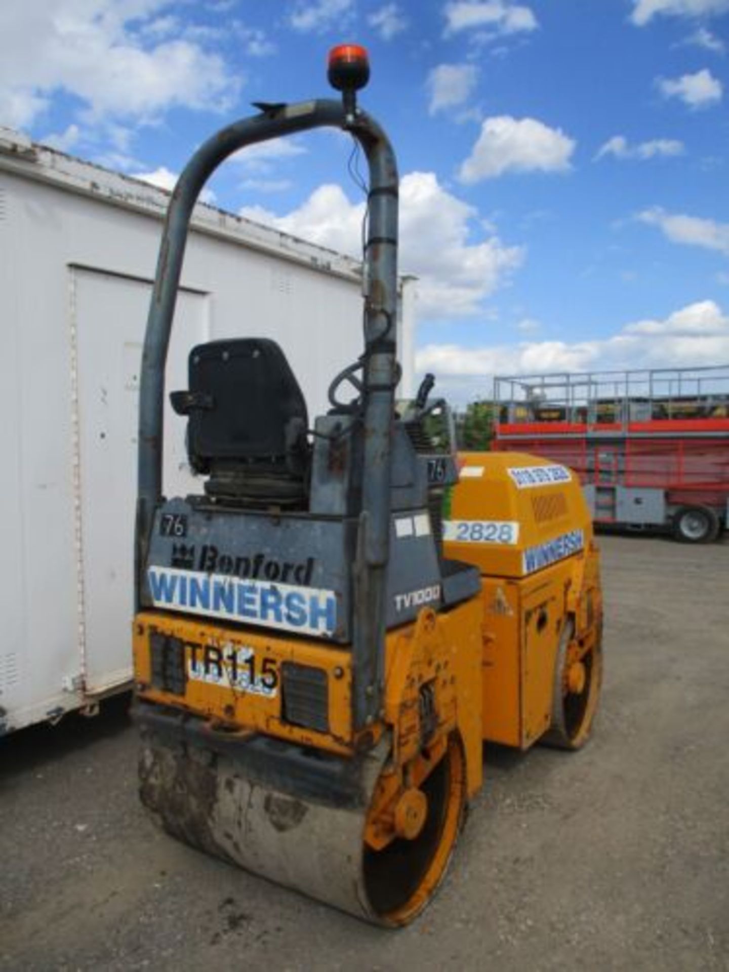 TEREX BENFORD TV 1000 VIBRATING ROLLER 120 80 RIDE ON BOMAG BW 1200 DELIVERY