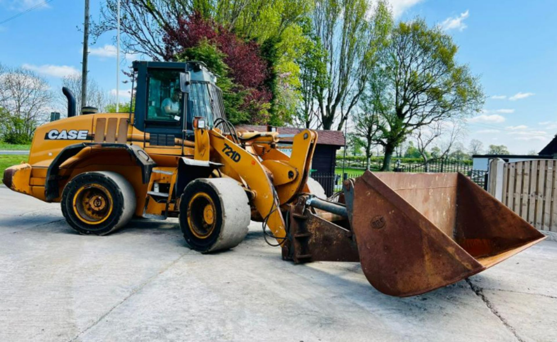 CASE 712D 4WD LOADING SHOVEL C/W BOOM EXTENDER & TIP TOE BUCKET - Image 18 of 19