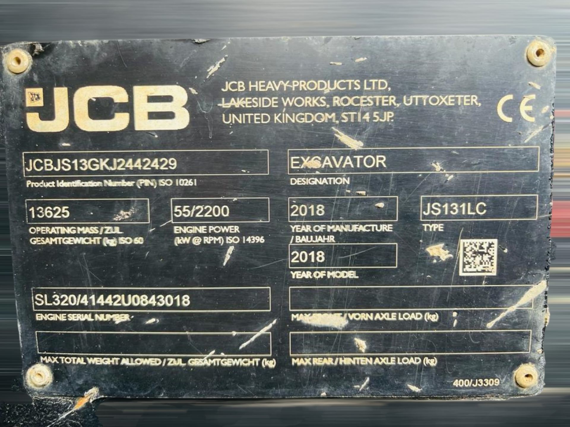 JCB JS131 LC PLUS 2018 3464 HOURS CODED START AIR CON - Image 15 of 15