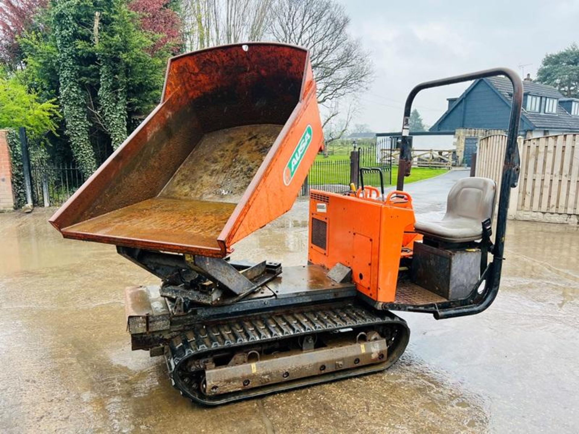 AUSA TRACKED SWIVEL TIP DUMPER *413 HOURS* C/W RUBBER TRACKS & KUBOTA ENGINE - Image 7 of 18