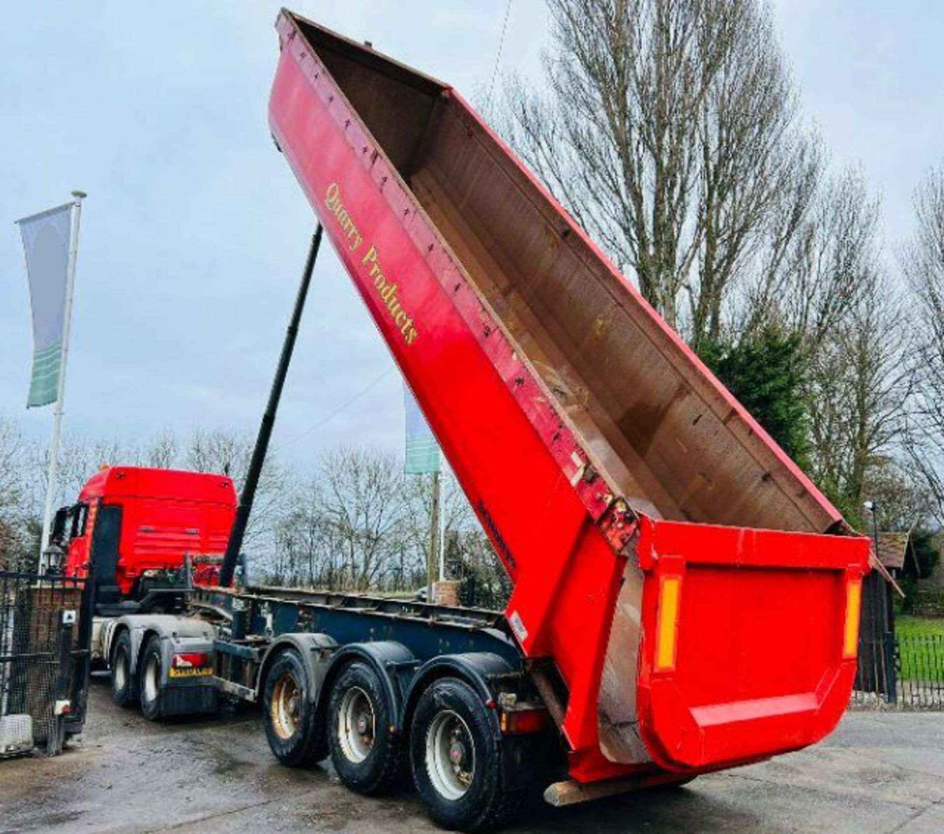 SCHMITZ SK124S TRI AXLE BULK TIPPING TRAILER * YEAR 2008 * - Image 12 of 13