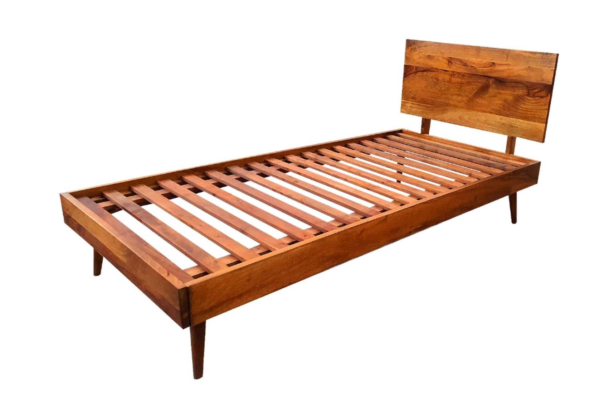 10 X MANGO WOOD BED FRAME - ND00705 - Image 2 of 2