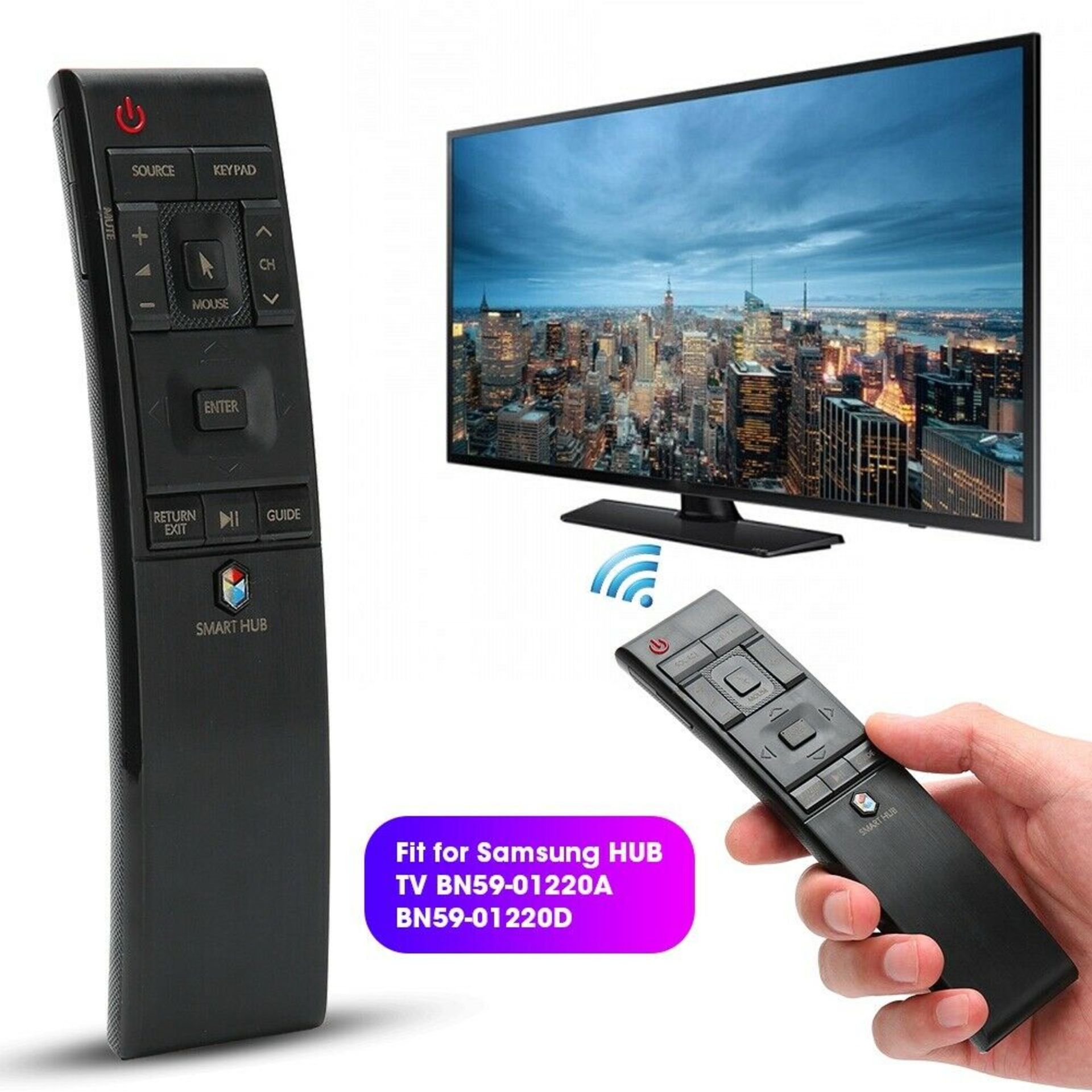 2X IHANDYTEC SMART TV REMOTE BN-1220 FOR SAMSUNG SMART TV WITH USB RECEIVER - Image 6 of 8