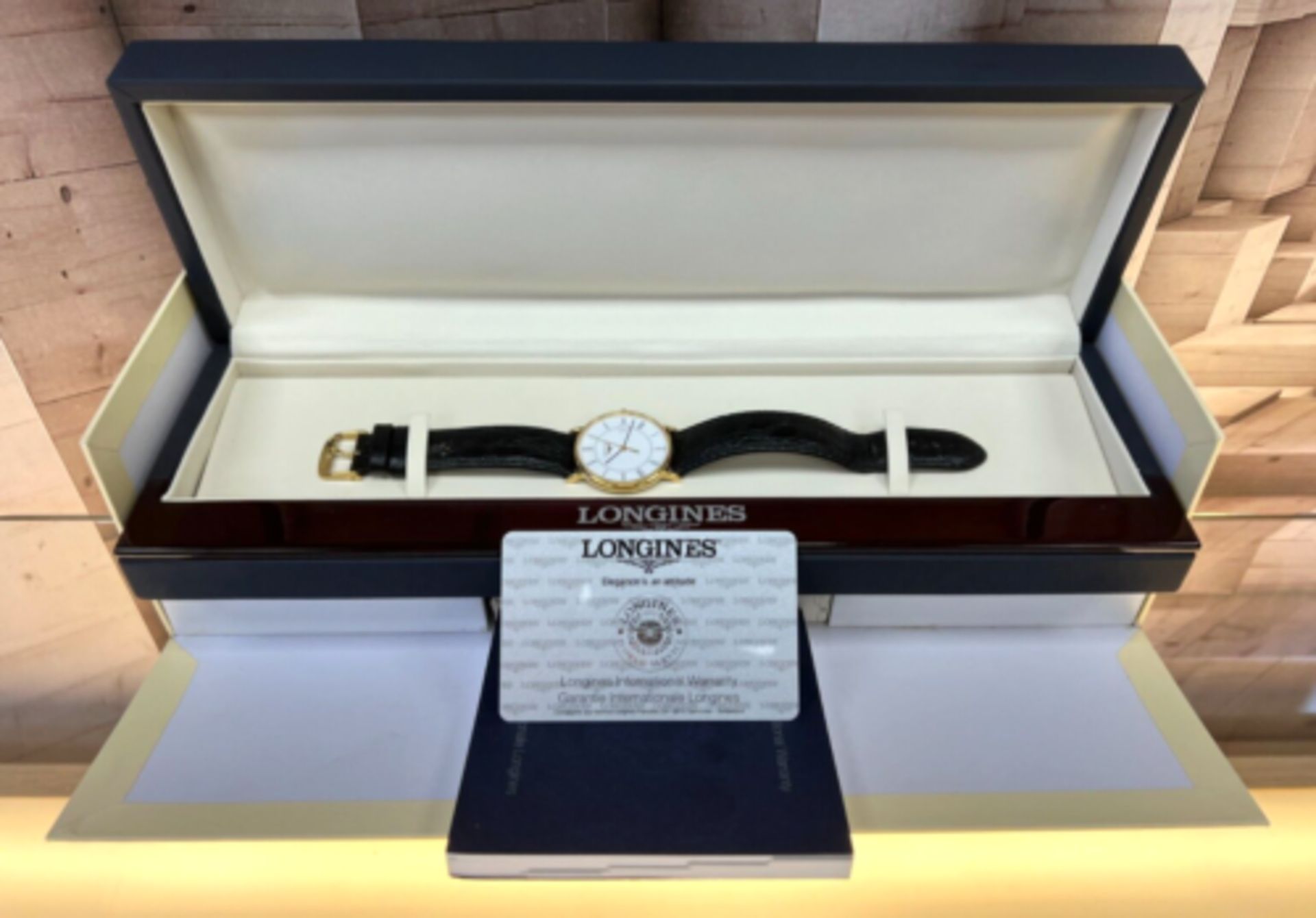 LONGINES PRESENCE L47436 GENTS WATCH 33MM 18K YELLOW GOLD STRAP 8.25" UK - Image 7 of 7