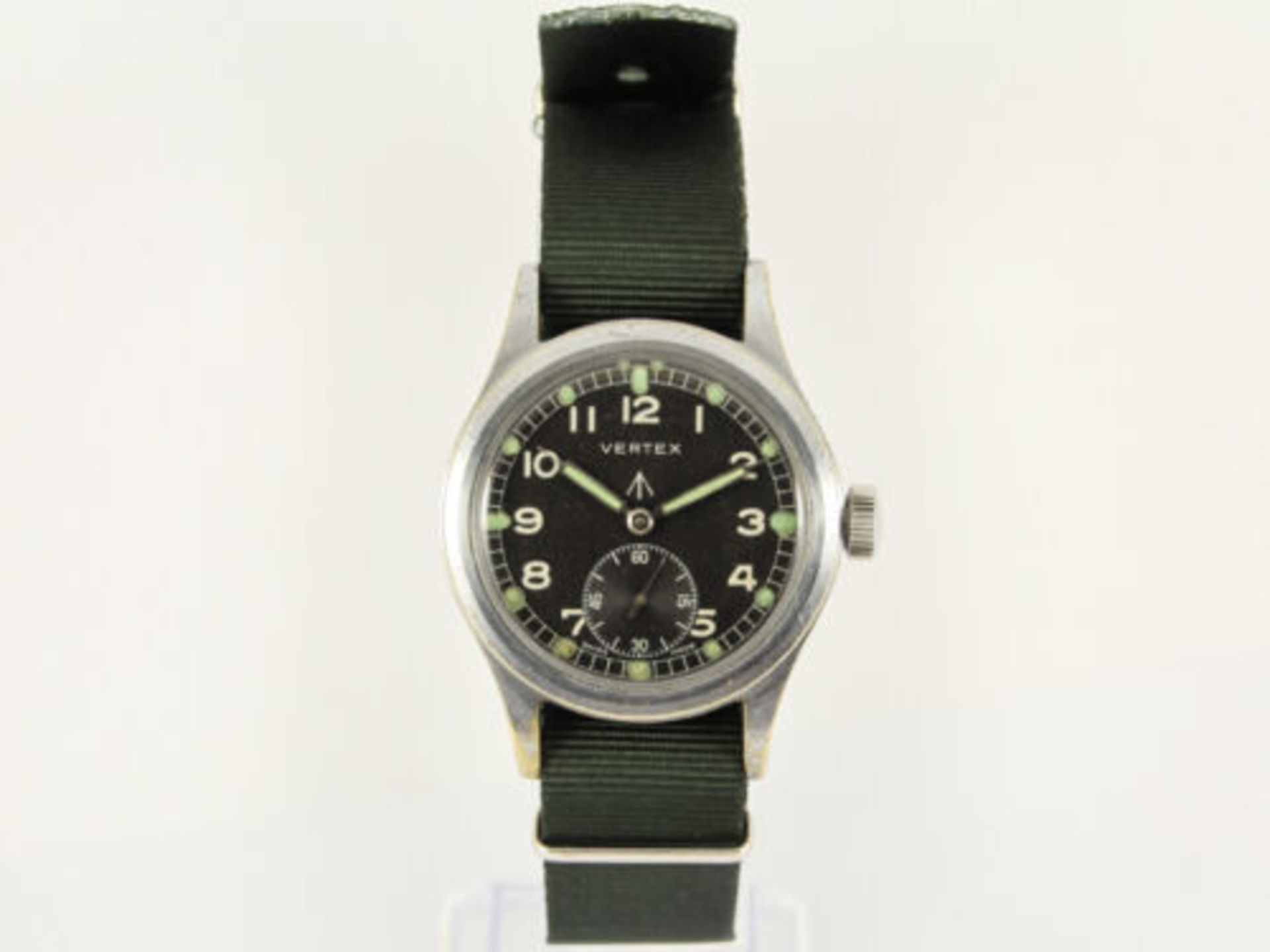 RARE VINTAGE VERTEX DIRTY DOZEN WWW MILITARY WRIST WATCH WWII - Image 2 of 5