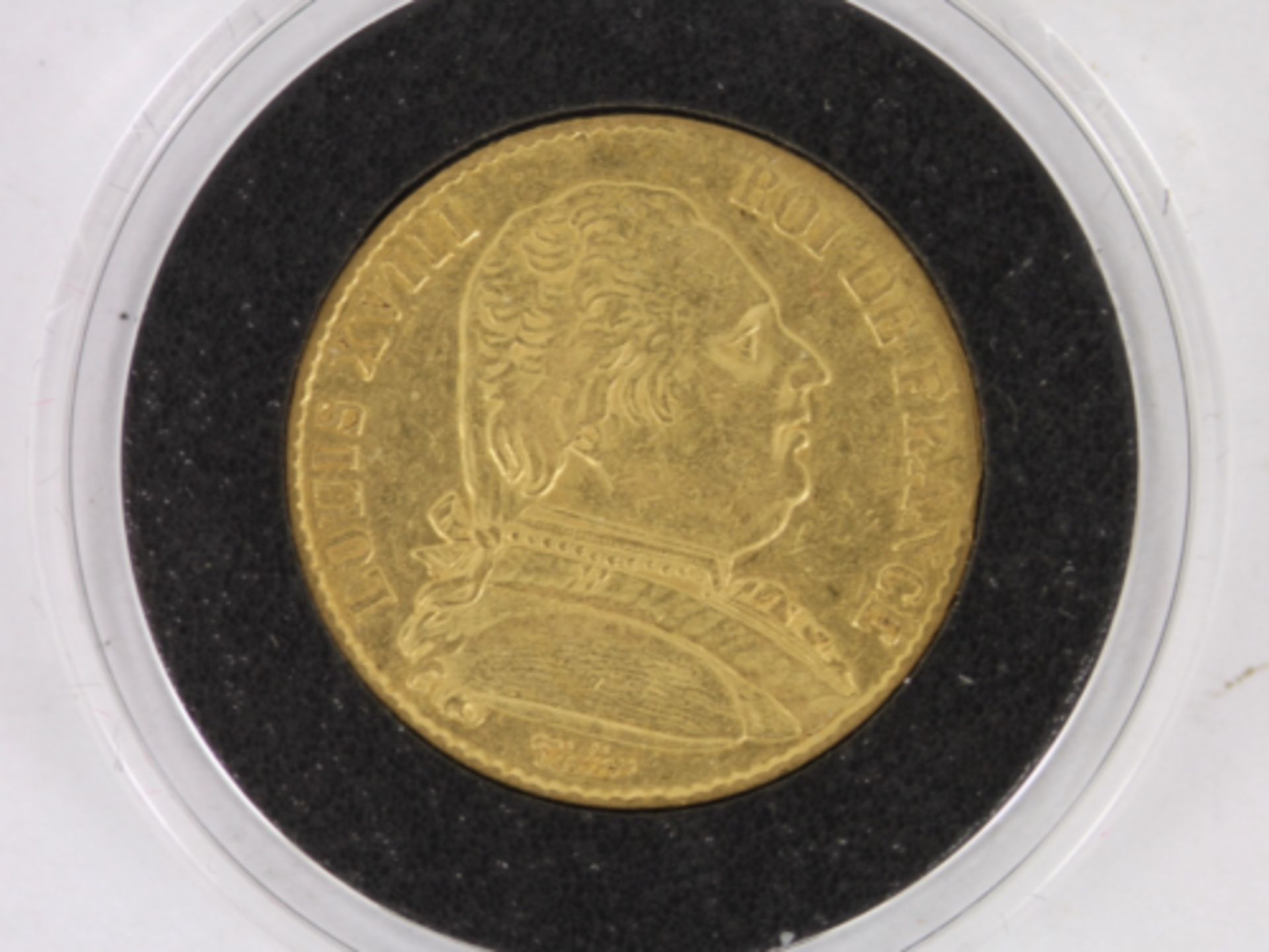 KING LOUIS XVIII GOLD TWENTY FRANCS 1814 COIN PARIS HERITAGE RELEASE CB84 - Image 2 of 4