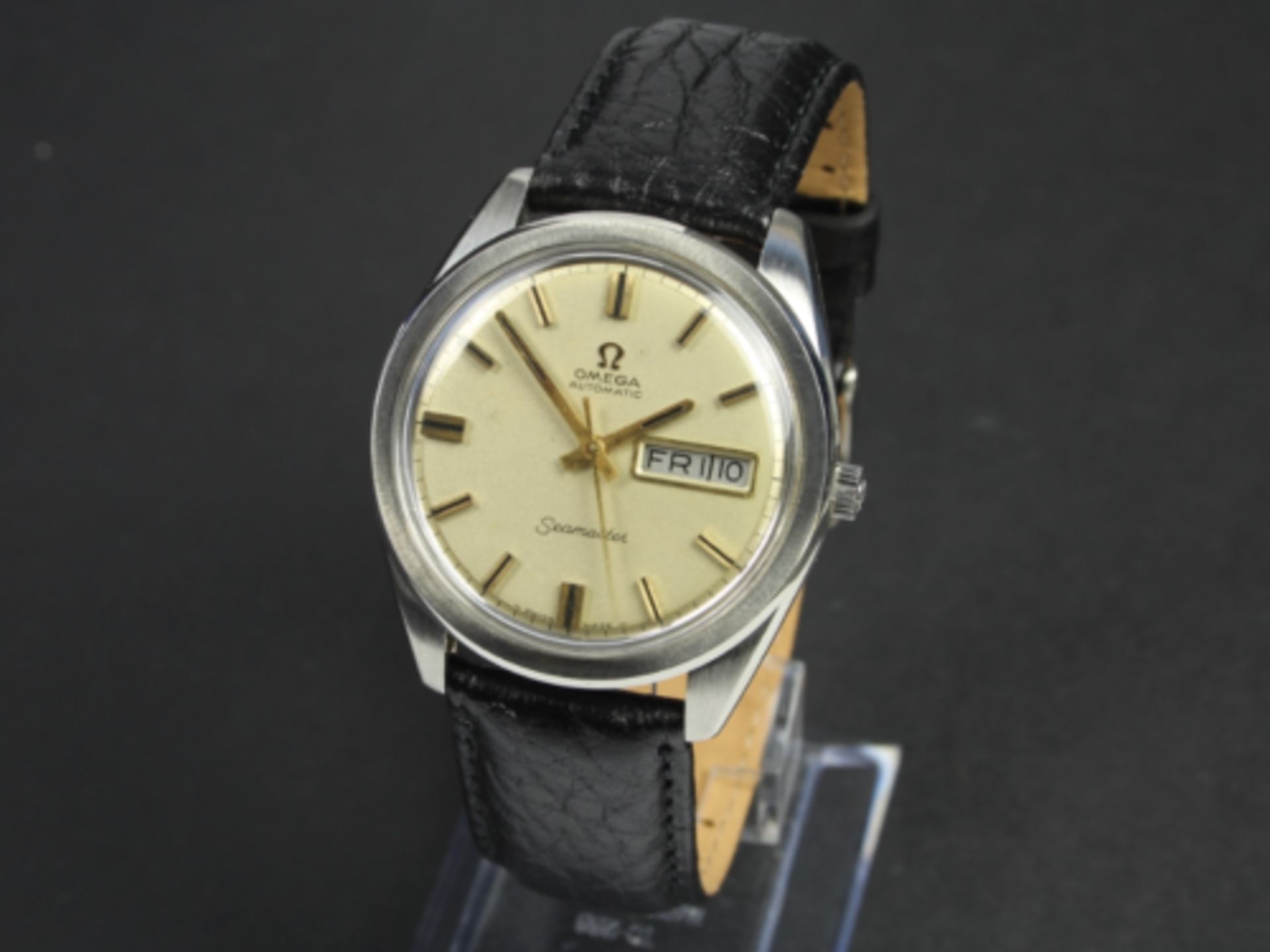 VINTAGE OMEGA SEAMASTER AUTOMATIC GENTS WRIST WATCH 36MM DAY DATE