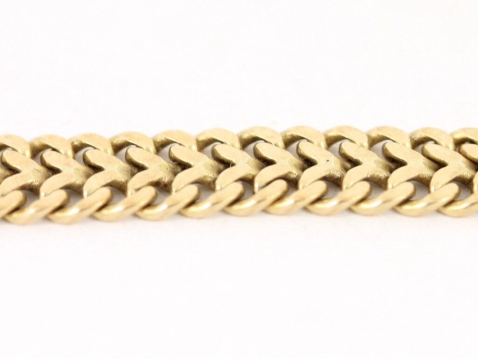 DOUBLE CURB CHAIN BRACELET 8CT GOLD LADIES STUNNING 7.75" 333 10.5G CH92 - Image 2 of 4