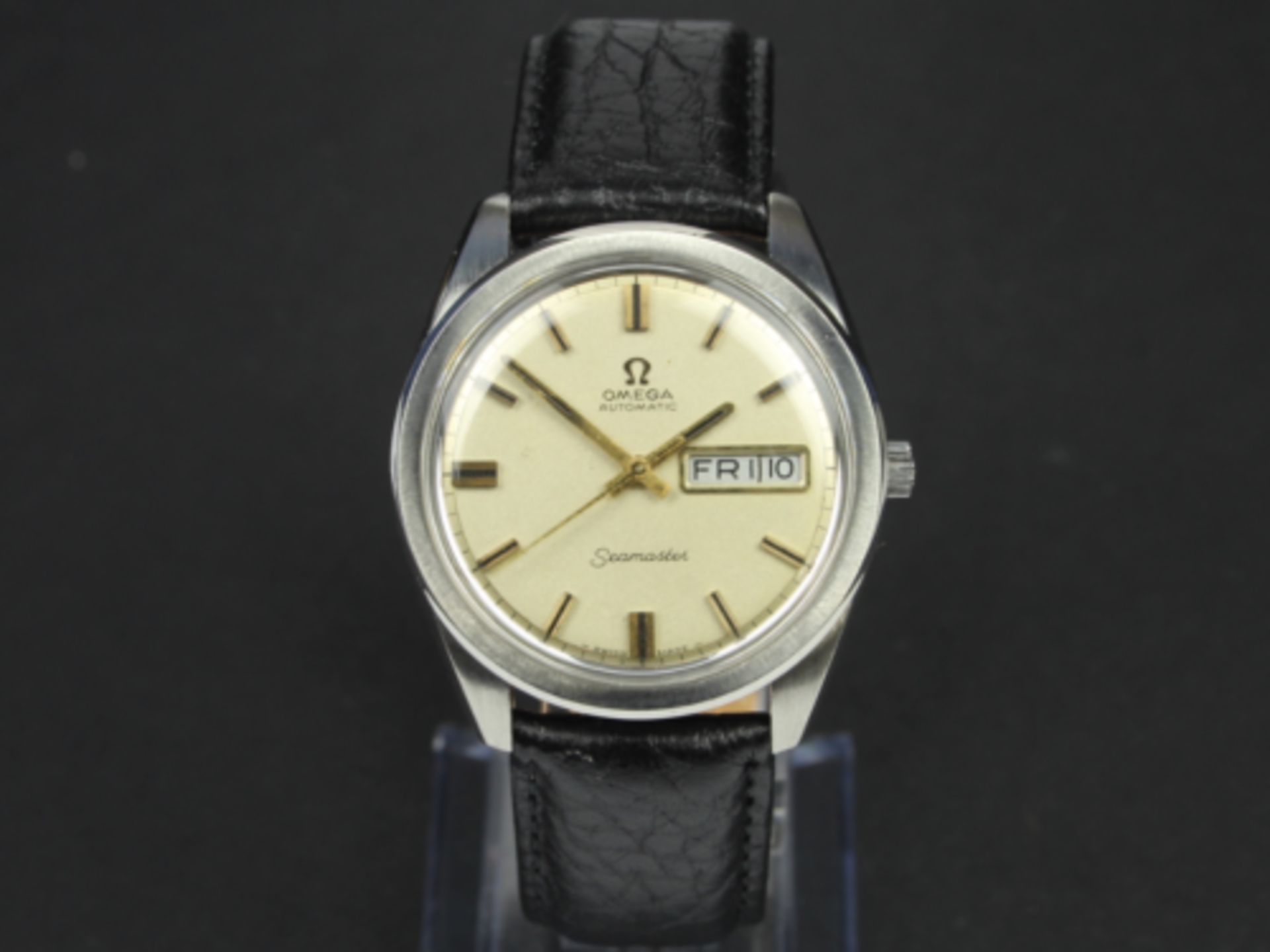 VINTAGE OMEGA SEAMASTER AUTOMATIC GENTS WRIST WATCH 36MM DAY DATE - Image 4 of 4