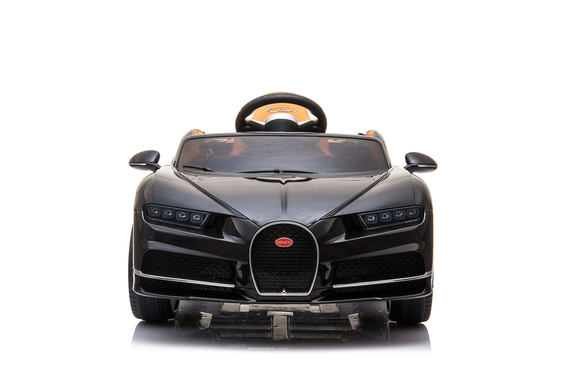 RIDE ON FULLY LICENCED BUGATTI CHIRON 12V WITH PARENTAL REMOTE CONTROL - BLACK