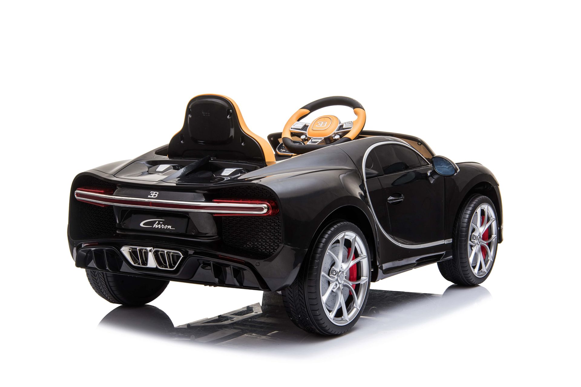 RIDE ON FULLY LICENCED BUGATTI CHIRON 12V WITH PARENTAL REMOTE CONTROL - BLACK - Image 5 of 7